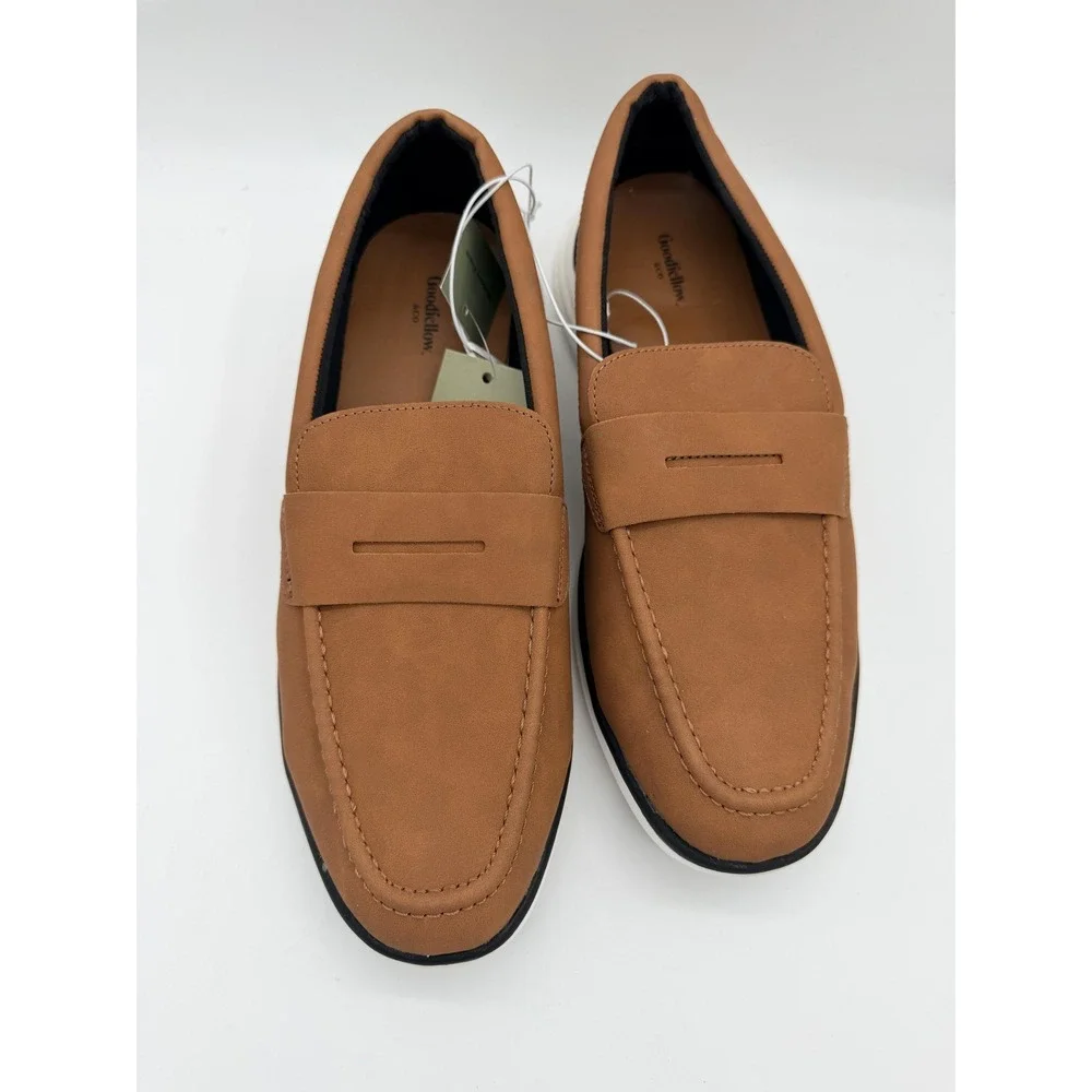 Goodfellow‎ & Co Kobi Shoes Mens Size 10.5 Brown Slip On Loafer Casual Comfort